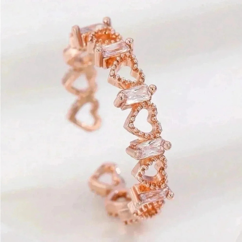 ⚠️Clearance Rose Gold Heart Design Ring